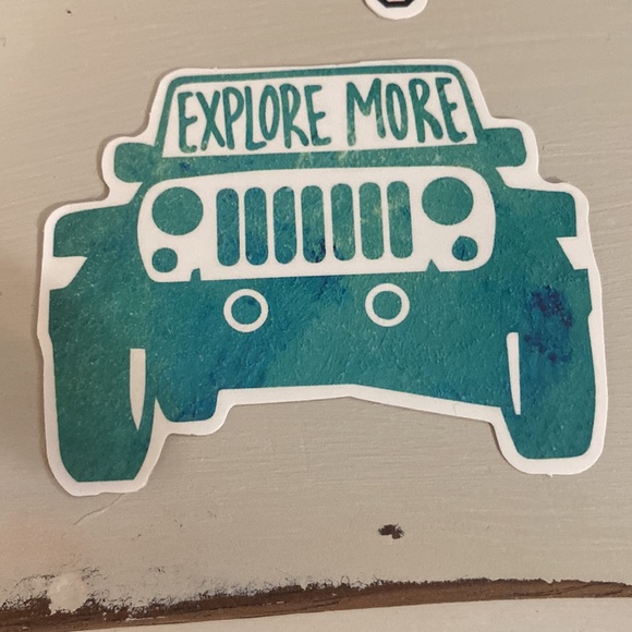 Set of 5.  New vinyl stickers. Waterproof 💦 outdoors, nature, adventure, jeep. - Picture 5 of 6